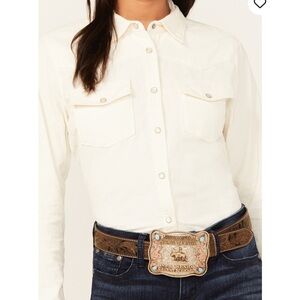 Shyanne cream snap shirt